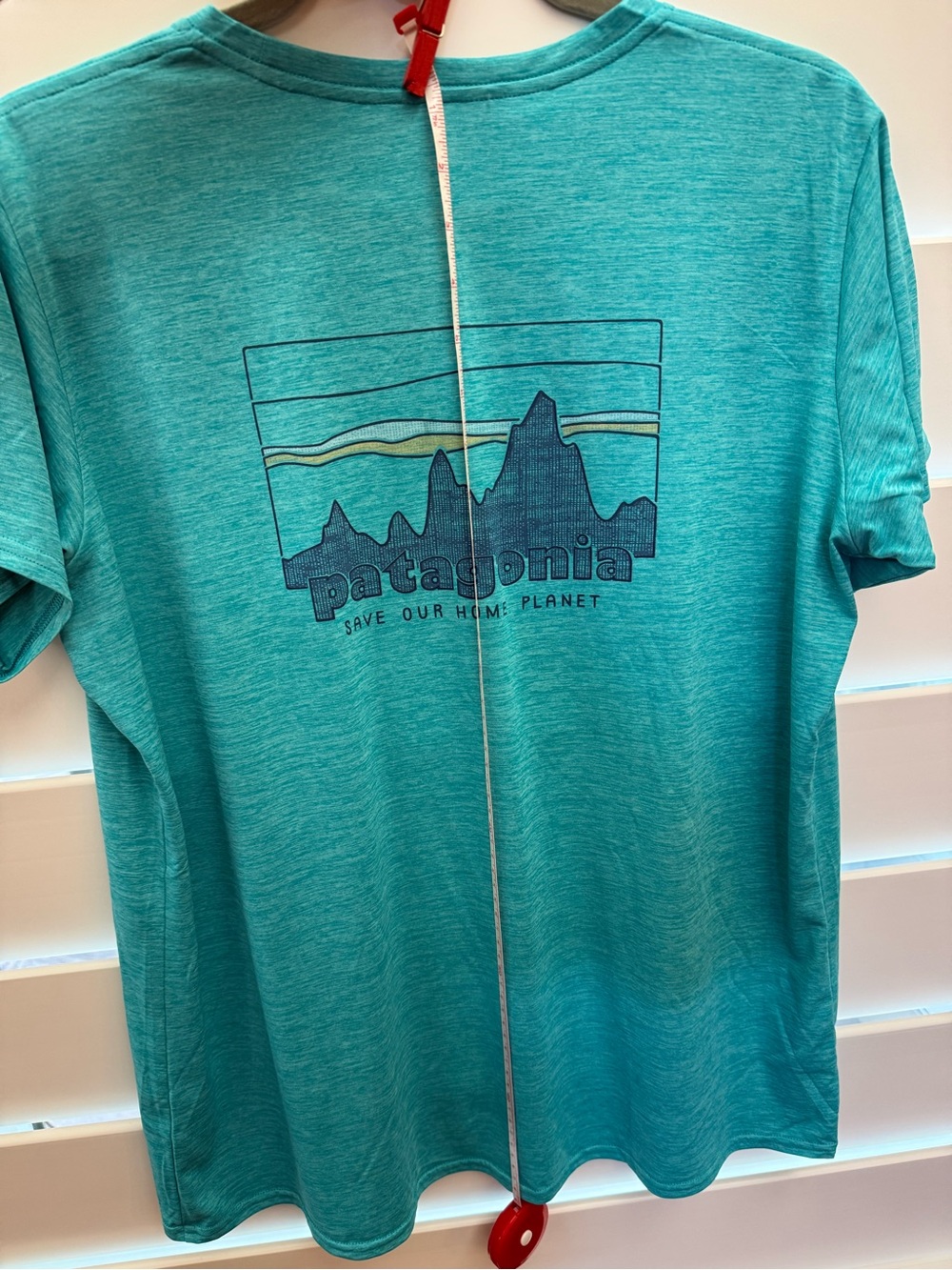 Patagonia Woman’s Capilene Teal Crew Neck Short Sleeve Tee - Picture 4 of 5